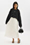Openwork Knitting Tricot Sweater Black - 2