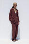 Muslin Comfortable Pants Burgundy
