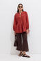 Nervür Detailed Volume Tunic Orange - 6