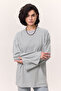 Wide Sleeve Oversize Tshirt Light Blue - 3