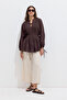 Nervür Detailled Vole Tunic Brown - 2