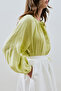 Lime shirt with thin linen collar - 7
