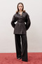 Jacquard Organza Kimono Black - 3