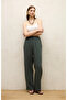 Comfortable Linen Pants with Pockets Green - 5