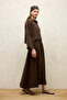 Linen Long Sleeve Crop Shirt Brown - 7