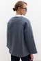 Quilted Tie-Up Coat Indigo - 8