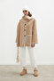MAYA EMBROIDERED CACHET COAT NUDE - 2