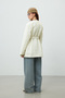 KIMONO STYLE FILLED BLAZER JACKET VANILLA - 3