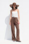Muslin Comfortable Pants Brown - 3