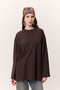 Wide Sleeve Oversize Tshirt Brown - 3