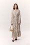 Patterned Crushli Folding Dress Sophia Somon - 4
