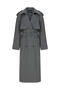 Technical Fabric Oversize Trench Coat Anthracite - 8