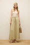 Bol Cut Linen Skirt with Hem - 2