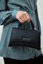 Textured Leather Bag Black