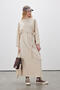 Oversize Long Casual Dress Beige - 4