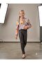 Girl's Floral Patterned Crop Jacket - 3