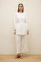 LINEN BALLOON SLEEVE SHIRT ECRU - 6