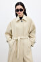 Andy Oversize Checked Coat Beige - 6