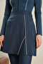 Tested Belted Swimsuit Skirt Navy Blue - 6