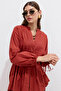 Nervür Detailed Volume Tunic Orange - 3
