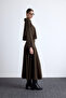 Premium knitted oversize bluz khaki - 3