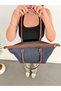 Women's Navy Blue Large Shoulder Bag with Zipper, Faux Leather Tote Bag – Large Capacity, Suitable for Daily, Work, and Office Use, Laptop and Tablet Bag - 4