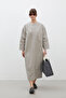 OVERSIZE DENIM DRESS STONE - 5