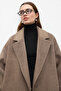 Flat-Caped Eyebrow Coat Ash Brown - 7