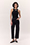 High Waist Straight Fit Jeans Black