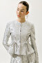 Mary Evening Jacquard Jacket Blue - 2