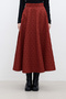 QUILTED WIDE FIT BURGUNDY - 6