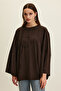 Tencel Shirt with Binding Details Brown