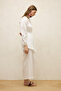 LINEN BALLOON SLEEVE SHIRT ECRU - 7