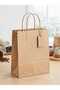 25 Pieces of Small Heart-Patterned 18*8*24 Kraft Bags (Excluding Labels and Cords) - 3