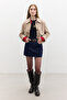 Suede Short Jacket - Faux Sand Color - 5