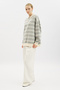 Polo Collar Oversize Sweatshirt Gray - 4