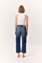 High Waist Straight Fit Jeans Blue - 8