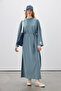 Oversize Long Casual Dress Blue - 2