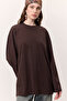 Wide Sleeve Oversize Tshirt Brown - 4