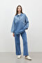 DENIM BLUZ BLUE SHIRT COLLAR - 2