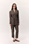 Tencel Pleated Pants Brown