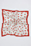 Patterned Cotton Scarf Cherry - 7