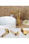 Bathroom Bowl Sink Faucet Gold Dore New Waterfall 7 Years Warranty Imported - 5