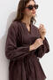 Nervür Detailled Vole Tunic Brown - 7
