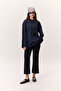 Wide Sleeve Oversize Tshirt Navy Blue - 2