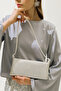 Stone Baguette Evening Bag Silver - 4