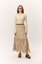 Patterned Crush Pleated Skirt Nova - 3