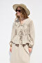 Muslin Bluz Kum with Binding Details - 3
