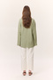Wide Sleeve Oversize Tshirt Green - 5