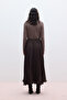 Plissed Skirt Brown - 6